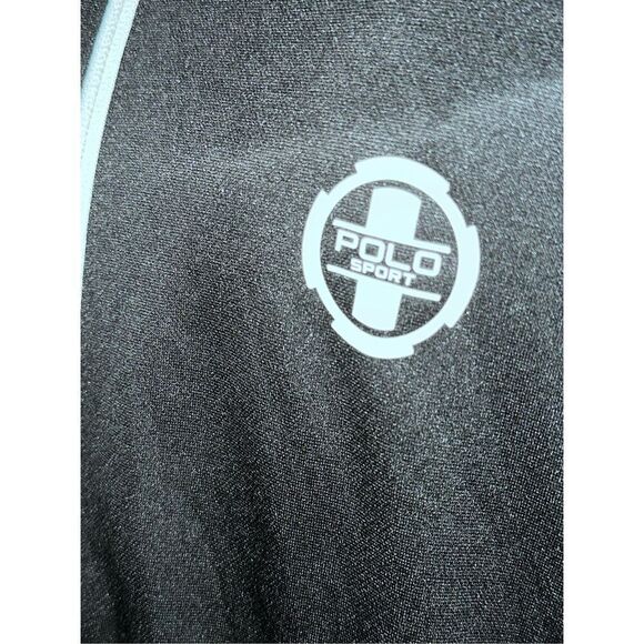 Nice Polo Sport Ralph Lauren Mens size large  Black Green Full Zip Performance J - Picture 9 of 10